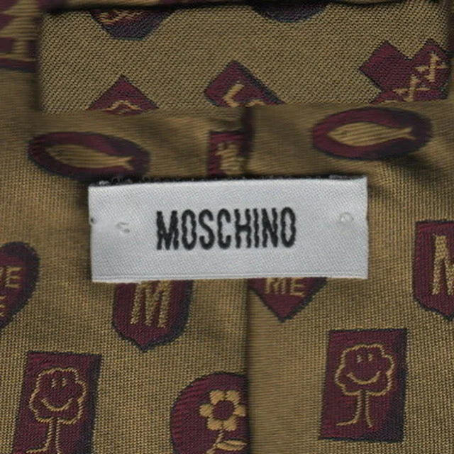 Men's tie for formal office attire-Vintage Moschino tie