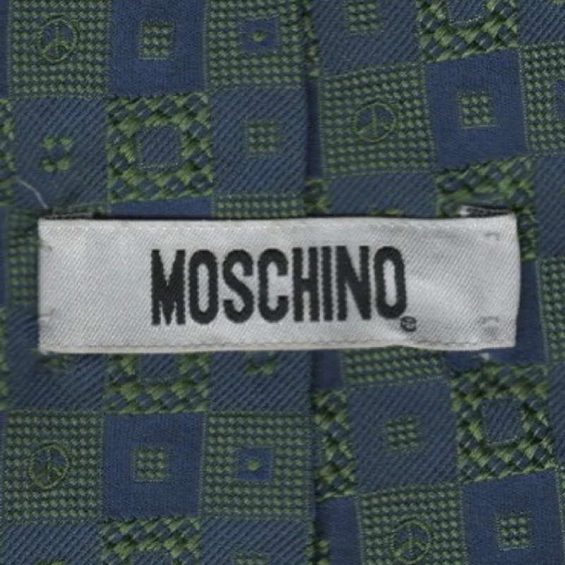 Elegant men's tie with textured fabric-Vintage Moschino tie