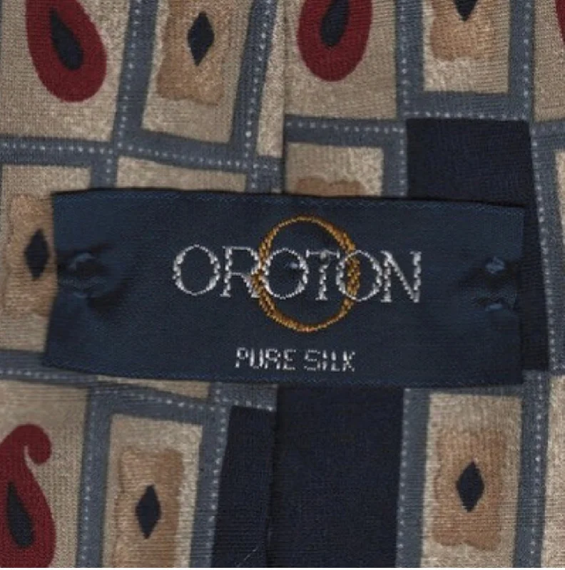 Men's tie with a contrasting edge-Oroton tie