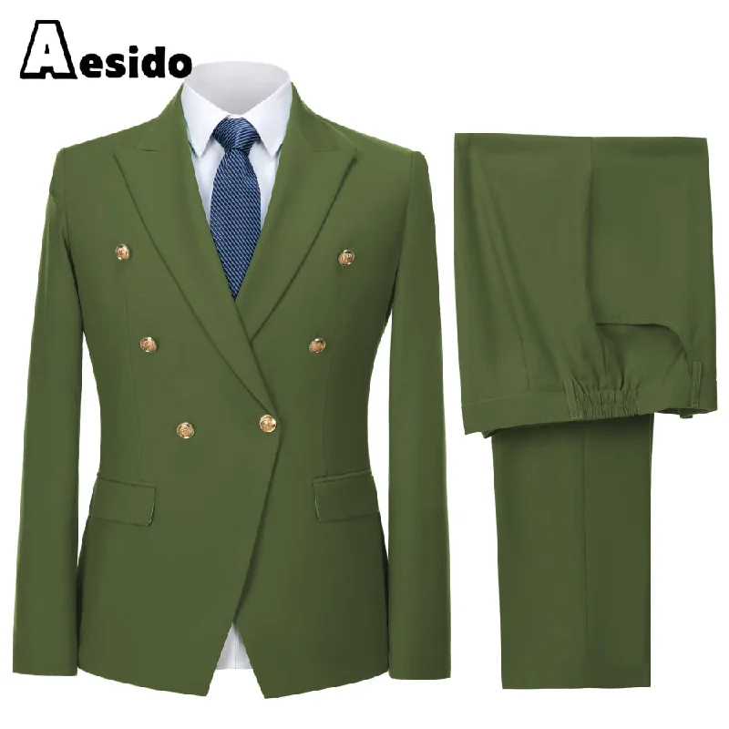 men's summer tuxedo suits -2 Piece Notch Lapel Fashion Men's Suit（Blazer+Pants）