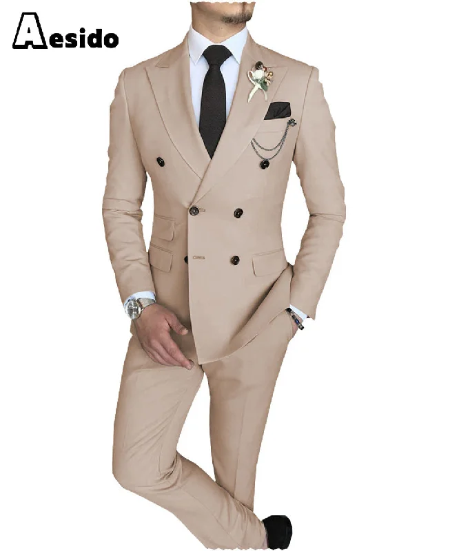 men's modern wedding tuxedo suits -2 Pieces Mens Suit Notch Lapel Blazer (Blazer+Pants)