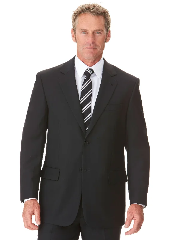 men's brown tuxedo for weddings -BASS CLASSIC FIT JACKET - BLACK