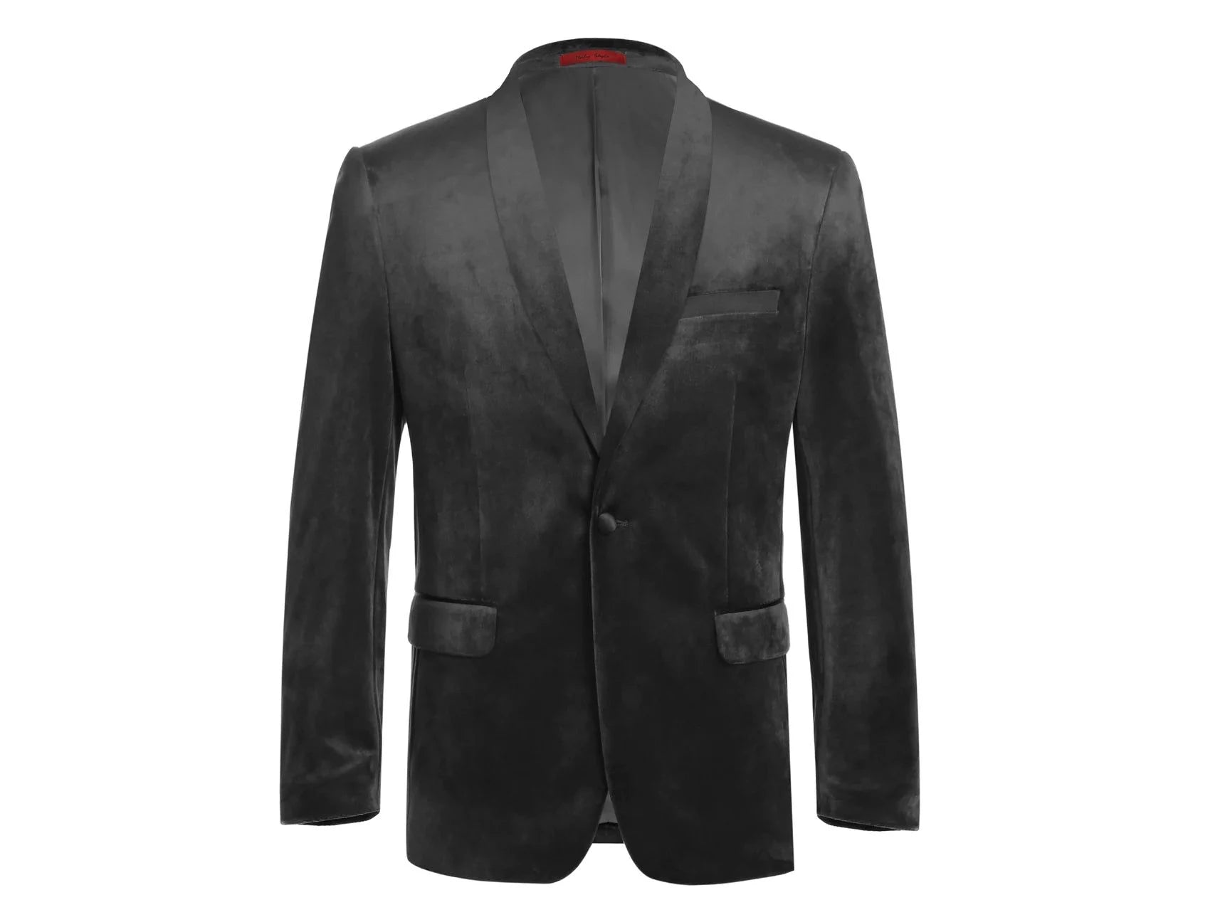 men's brown wedding suits -Black Velvet Shawl Tuxedo Rental