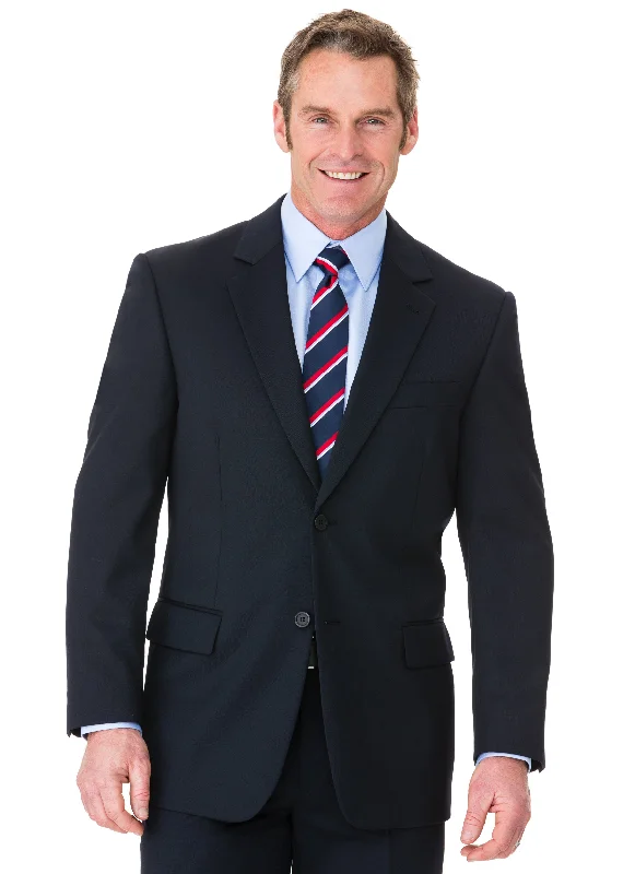 men's navy tuxedo for business -CHARLTON WOOL RICH CLASSIC FIT JACKET - NAVY