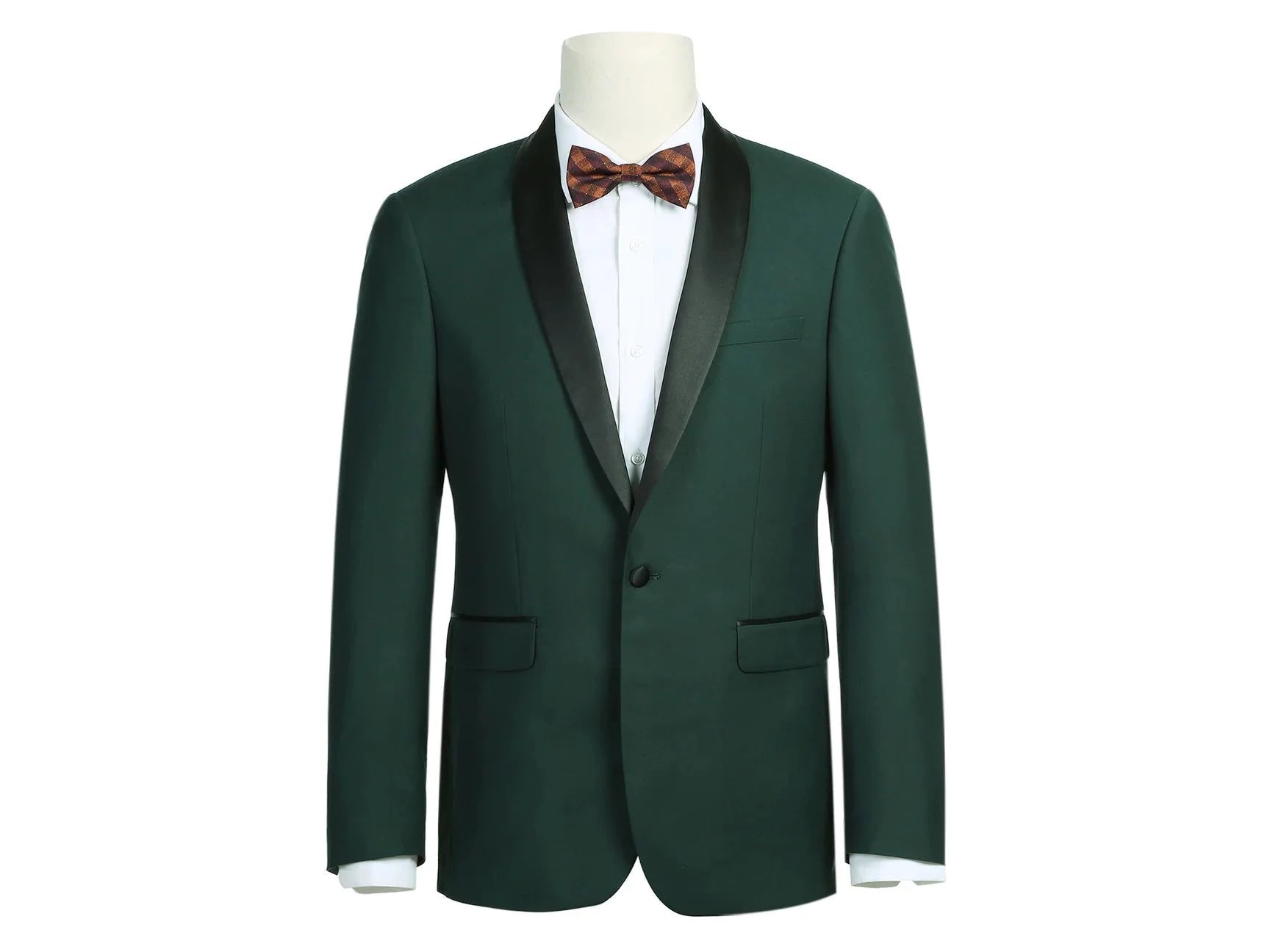 men's formal white tuxedo -Forest Green With Black Shawl Mandalay Tuxedo Rental