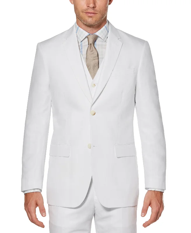 men's tailored tuxedo pants sale -Linen Blend Twill Suit Jacket