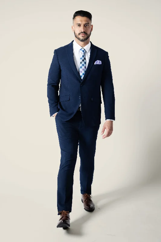 men's charcoal business suits -Mens Dark Horse Navy Suit