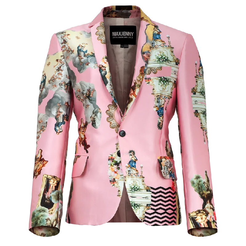 men's summer tuxedo suits -Men's blazer jacket sicily powder pink