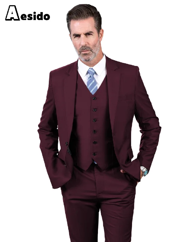 men's business grey tuxedo jacket -Men's Suit 3 Piece Business Casual Jacket For Wedding (Blazer+Vest+Pants)