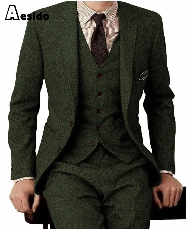 men's custom fit tuxedo jacket -Men's Suit 3 Piece Double Button Notch Lapel Jacket（Blazer+Vest+Pants）