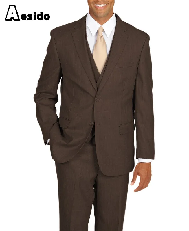 men's business suits for interviews -Men's Suit 3 Piece Notch Lapel Jacket (Blazer+Vest+Pants)