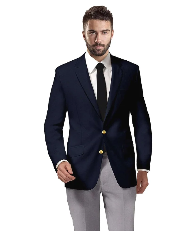 men's office wedding tuxedo suits -Midnight Blue Blazer