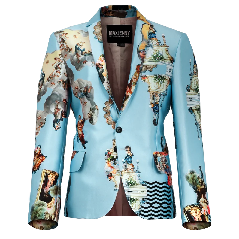 men's custom fit tuxedo jacket -Men's blazer jacket sicily light blue