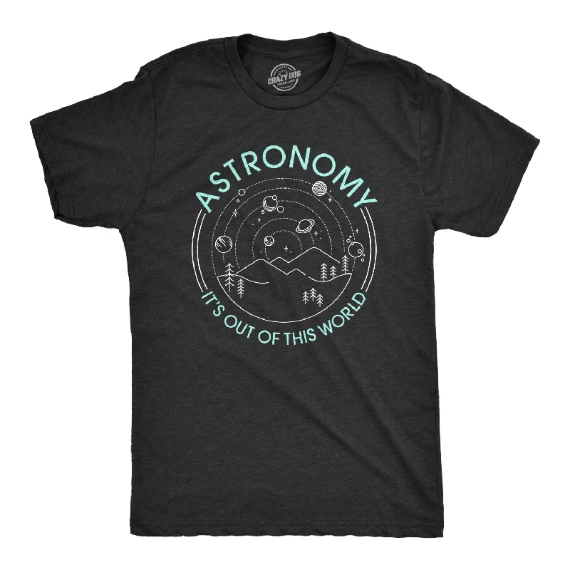 men's formal shirts with modern fabrics-Astronomy It's Out Of This World Men's T Shirt