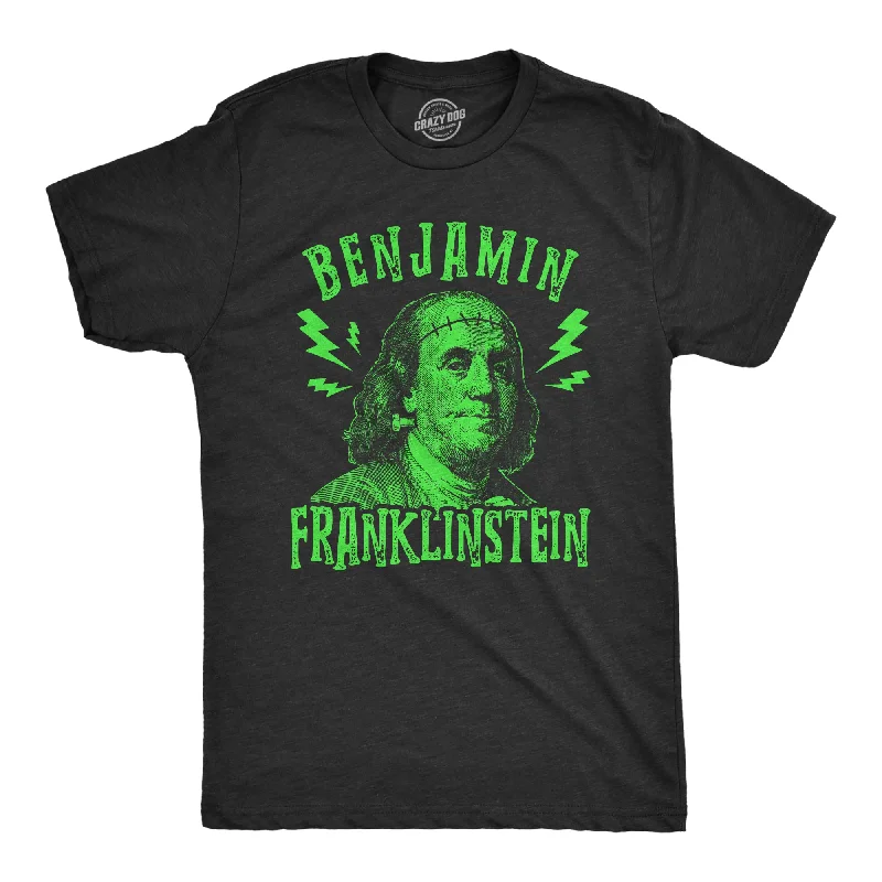 men's shirts for sports activities-Benjamin Franklinstein Men's T Shirt