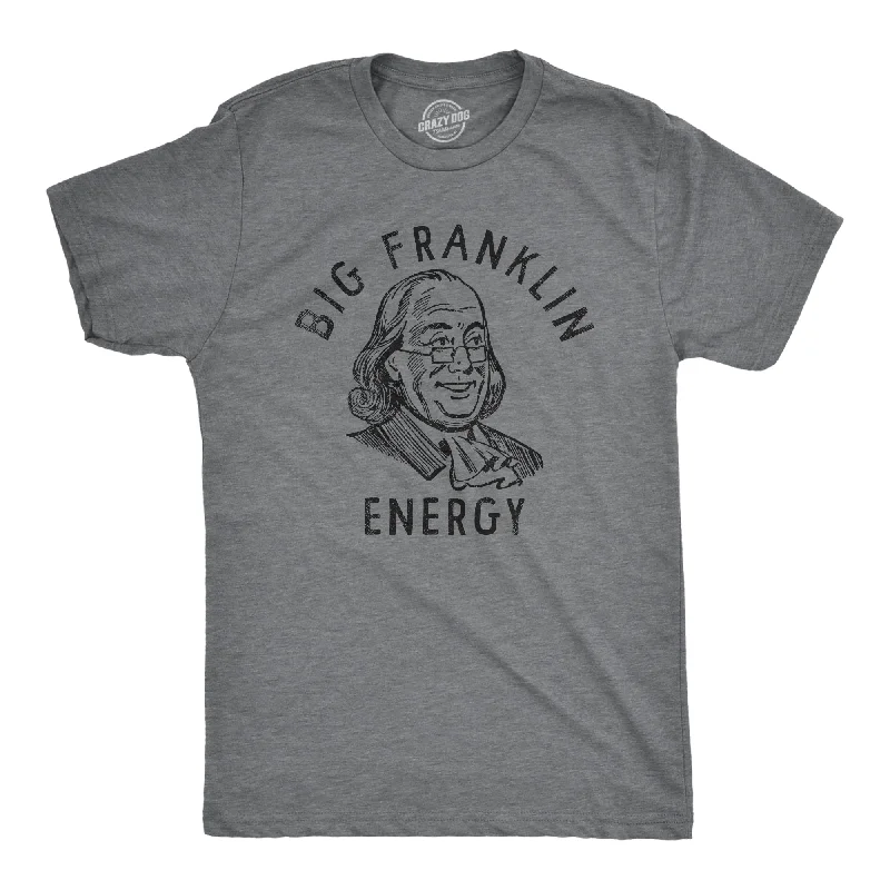 men's formal button-up shirts-Big Franklin Energy Men's T Shirt