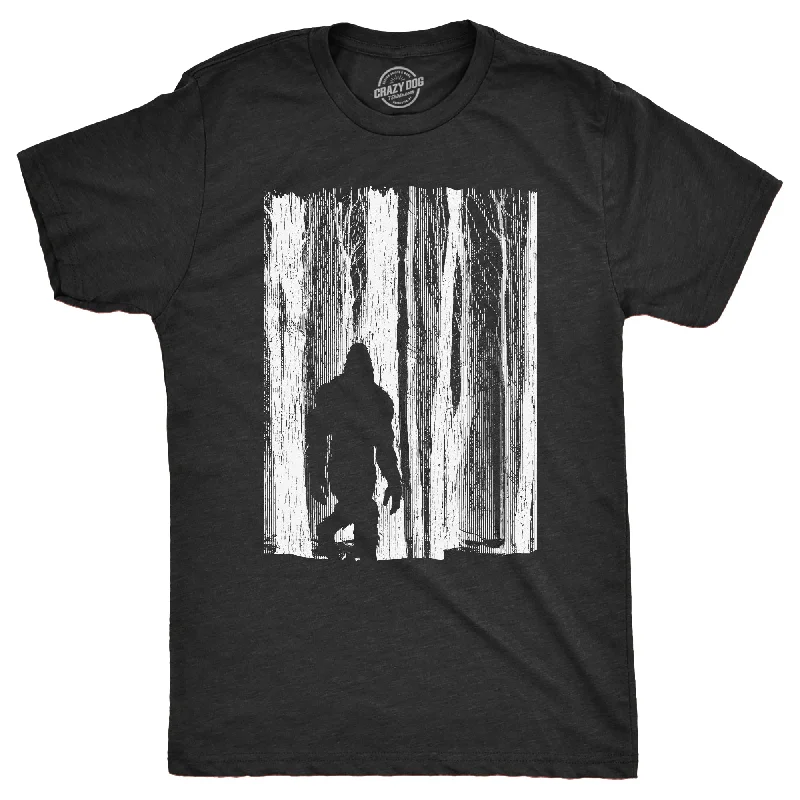 men's shirts with custom designs-Bigfoot In The Forest Men's T Shirt