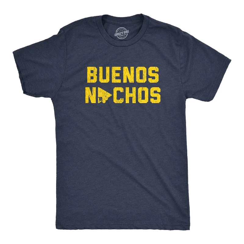 men's breathable cotton shirts for summer-Buenos Nachos Men's T Shirt