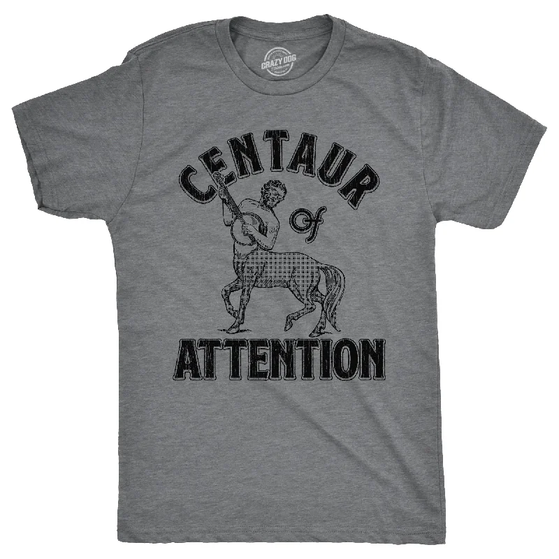 men's shirts with thick fabrics-Centaur Of Attention Men's T Shirt