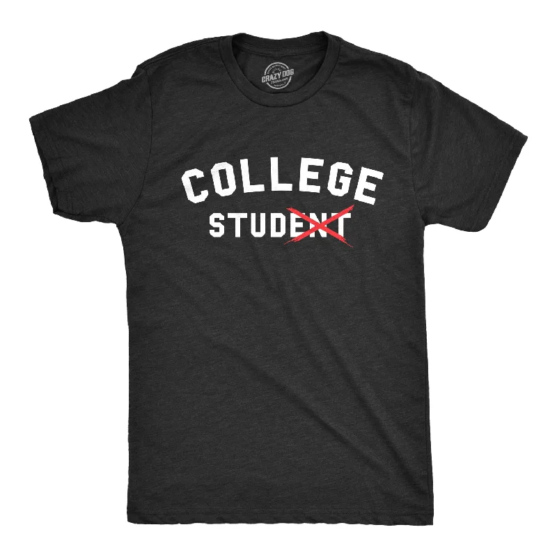 men's light-colored shirts for office-College Stud Men's T Shirt