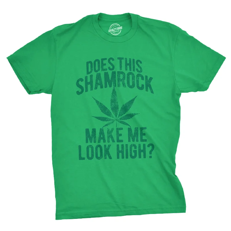 men's luxury dress shirts-Does This Shamrock Makee Me Look High? Men's T Shirt