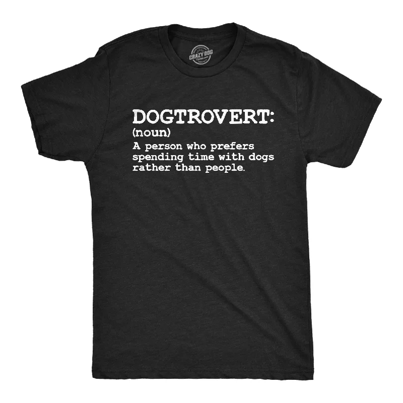 men's formal business shirts for office-Dogtrovert Definition Men's T Shirt