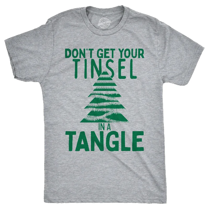 men's premium long-sleeve shirts-Dont Get Your Tinsel In A Tangle Men's T Shirt