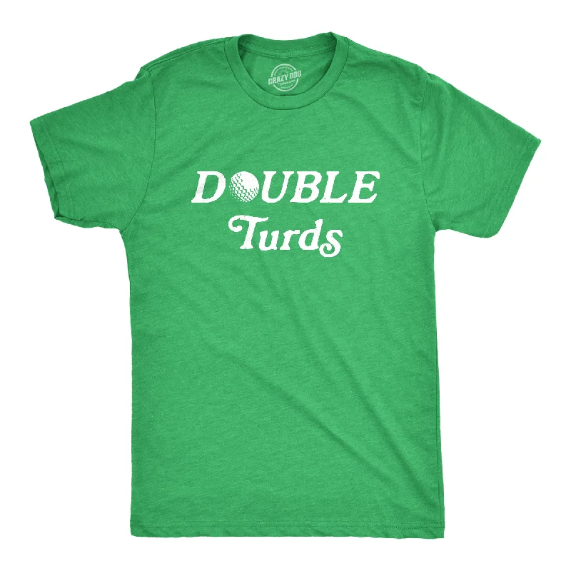 men's high-performance shirts-Double Turds Men's T Shirt