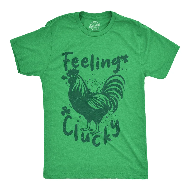 men's long-sleeve casual shirts-Feeling Clucky Men's T Shirt