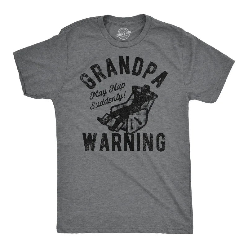 men's shirts with neutral colors-Grandpa Warning Men's T Shirt