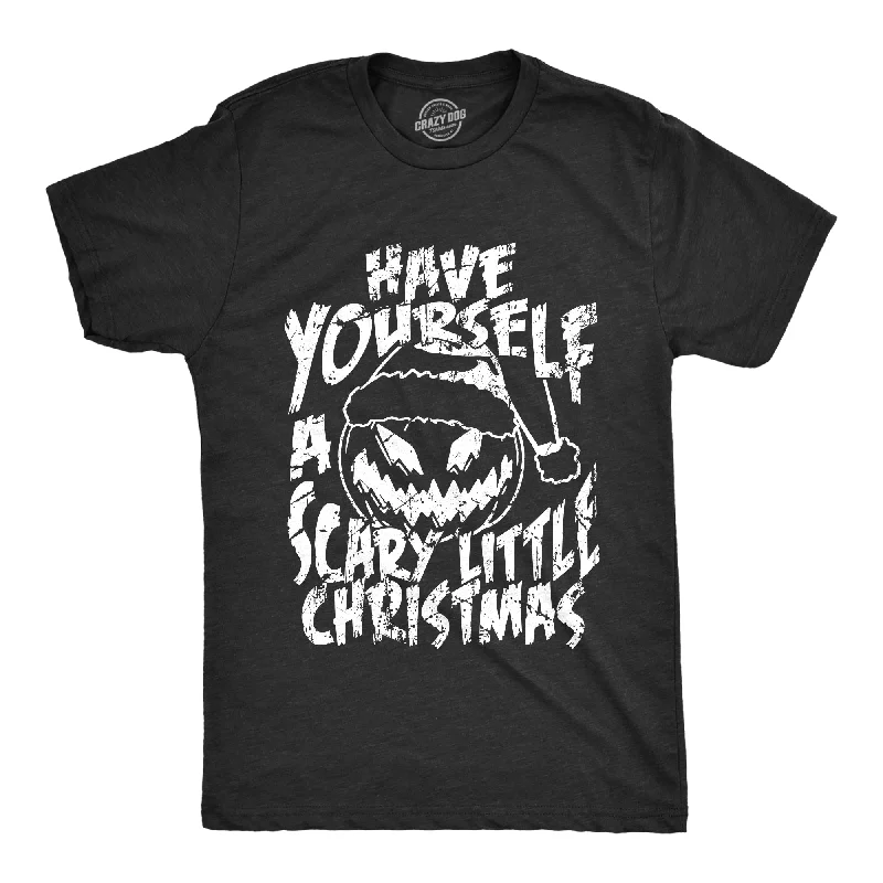 men's black button-up shirts-Have Yourself A Scary Little Christmas Men's T Shirt