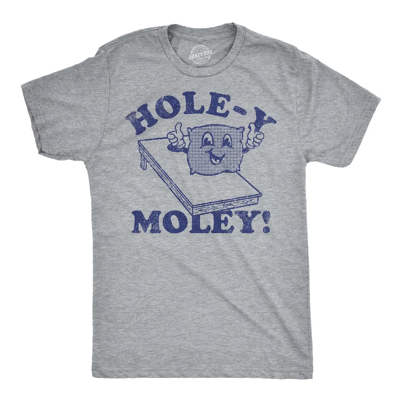 men's shirts for summer office wear-Holey Moley Men's T Shirt