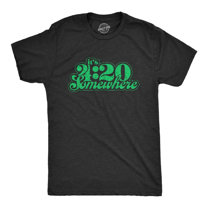 men's formal shirts with button-down collars-It's 4:20 Somewhere Men's T Shirt