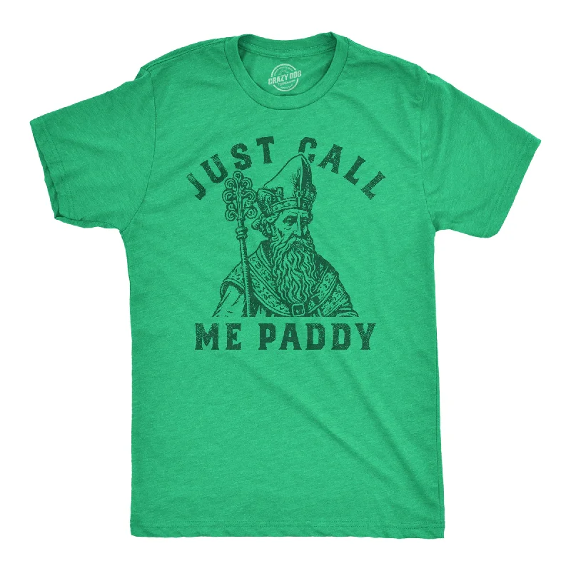 men's stylish office shirts for men-Just Call Me Paddy Men's T Shirt