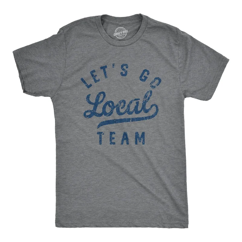 men's breathable summer shirts-Lets Go Local Team Men's T Shirt