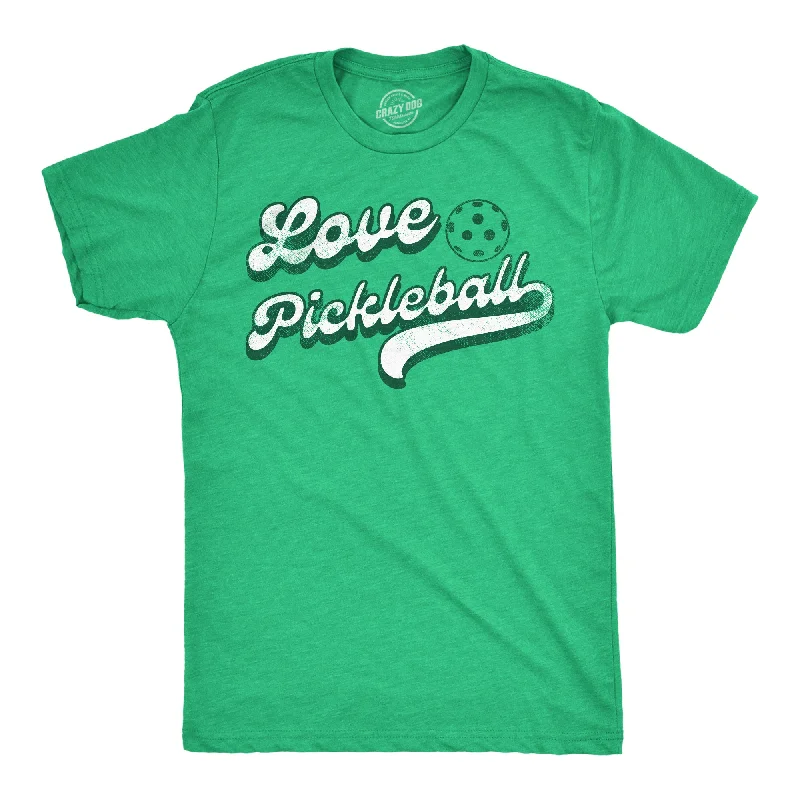 men's full-sleeve shirts-Love Pickleball Men's T Shirt