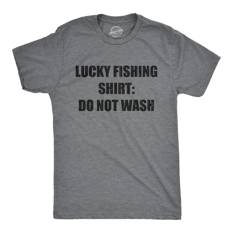 men's comfortable shirts for meetings-Lucky Fishing Shirt Do Not Wash Men's T Shirt