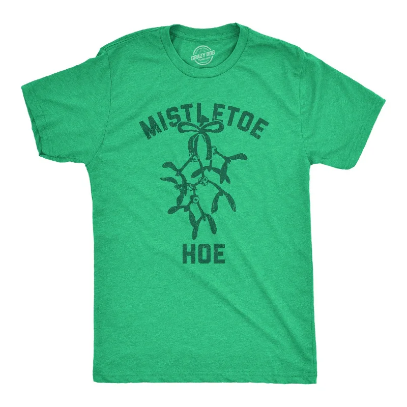 men's smart-casual button-down shirts-Mistletoe Hoe Men's T Shirt