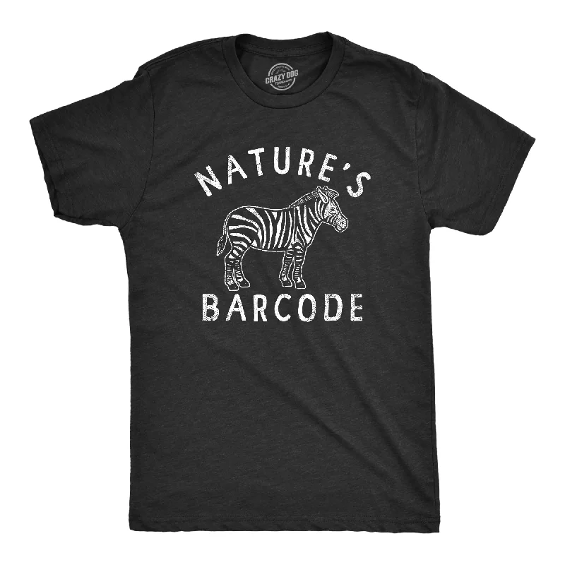 men's soft cotton shirts-Natures Barcode Men's T Shirt