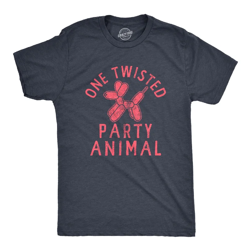 men's shirts for formal celebrations-One Twisted Party Animal Men's T Shirt