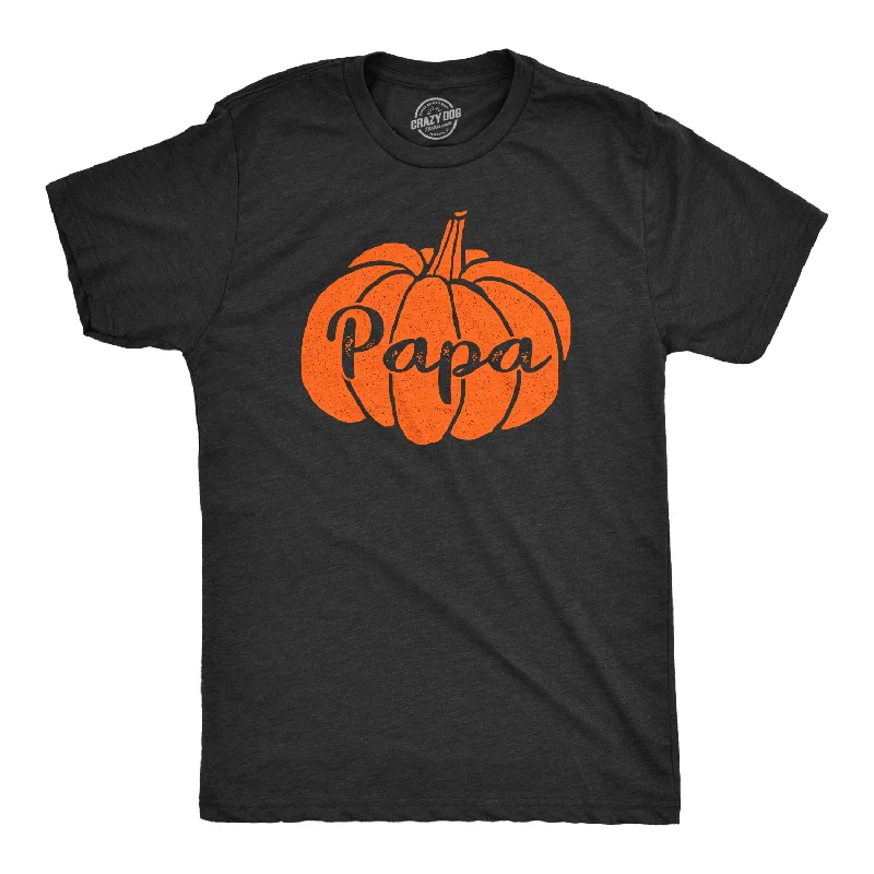 men's shirts for casual work attire-Papa Pumpkin Men's T Shirt