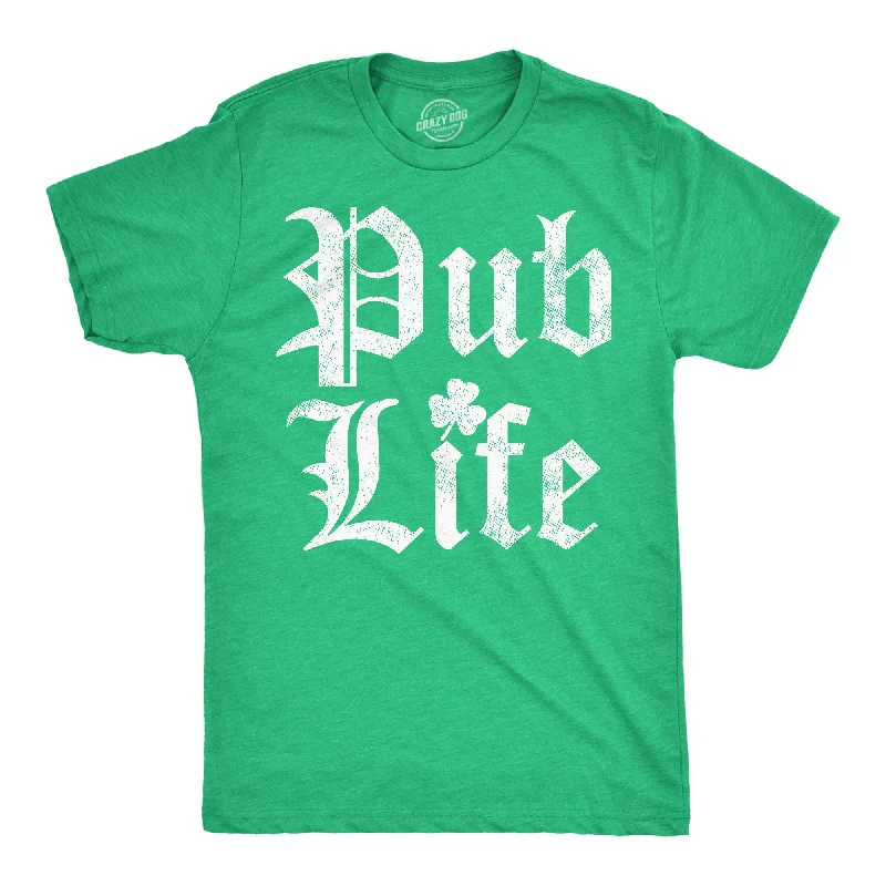 men's shirts with breathable fabrics-Pub Life Men's T Shirt