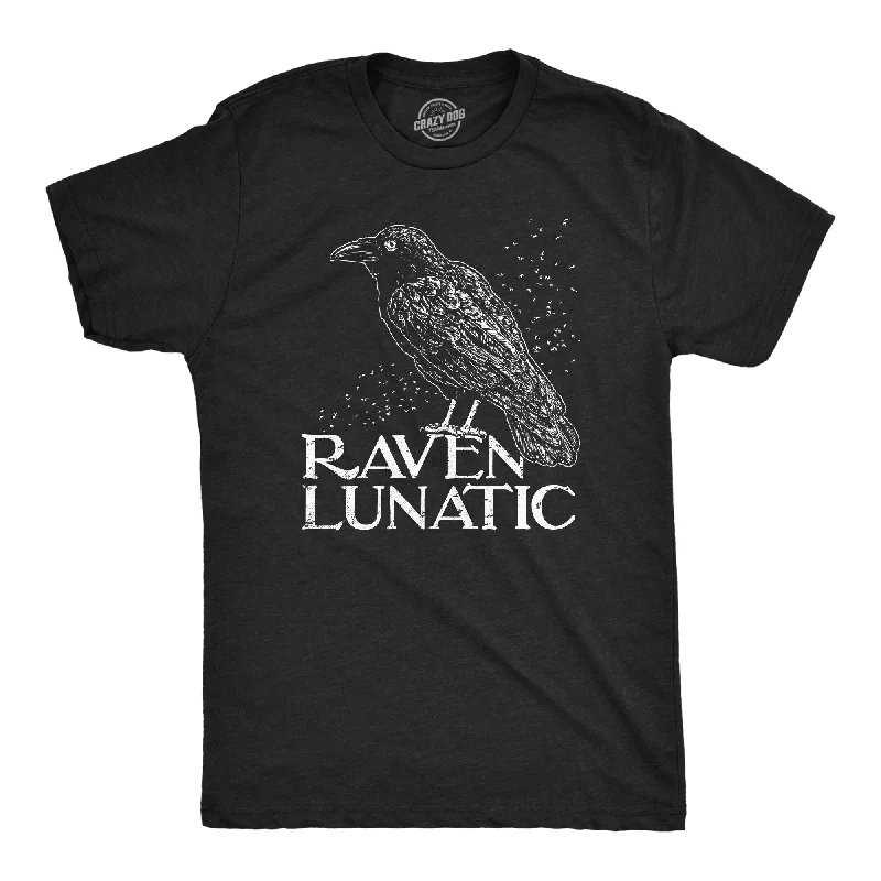 men's business shirts for interviews-Raven Lunatic Men's T Shirt