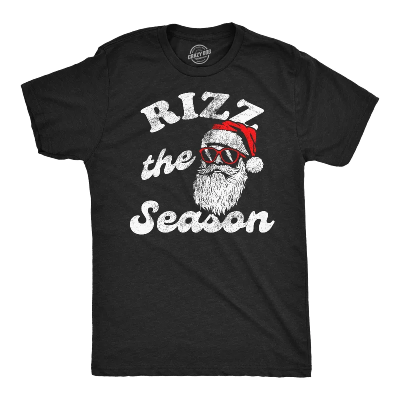 men's checked shirts with button details-Rizz The Season Men's T Shirt