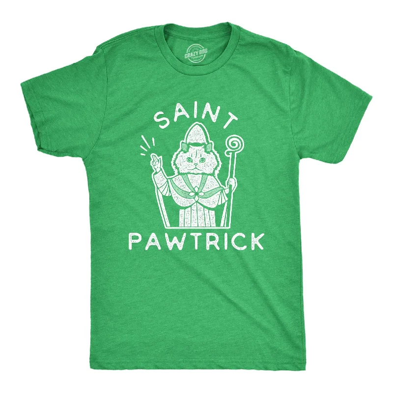 men's tailored casual shirts for men-Saint Pawtrick Men's T Shirt