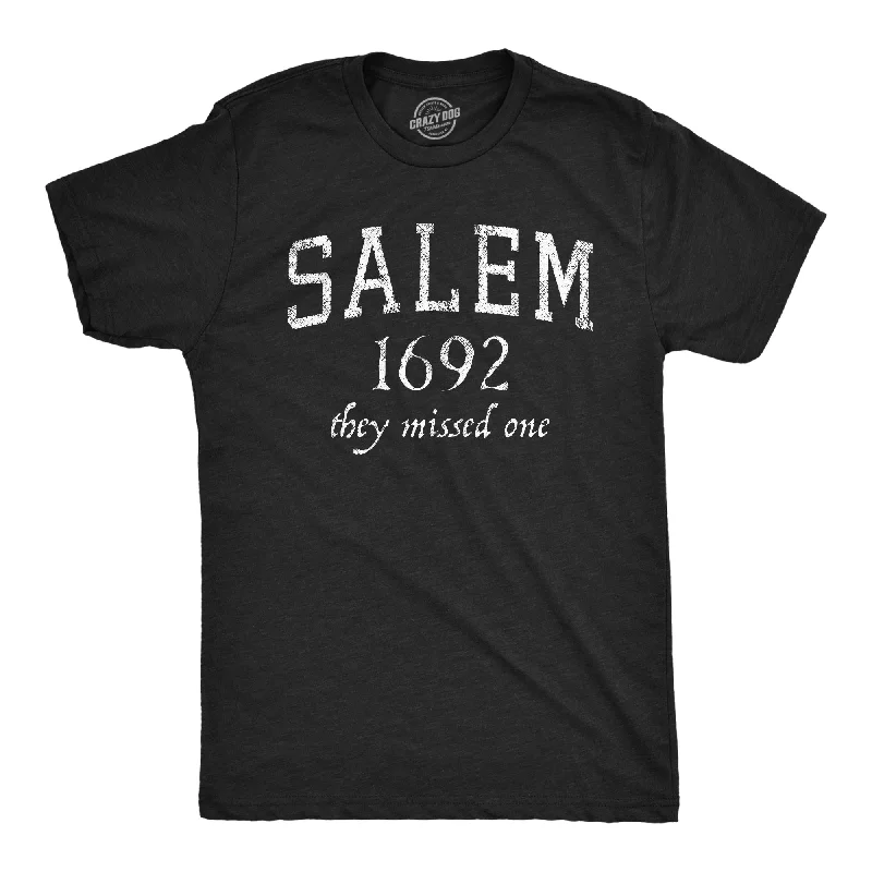 men's sharp dress shirts-Salem Mass 1692 Men's T Shirt