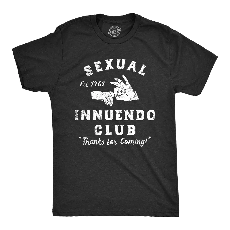 men's shirts for business events-Sexual Innuendo Club Thanks For Coming Men's T Shirt