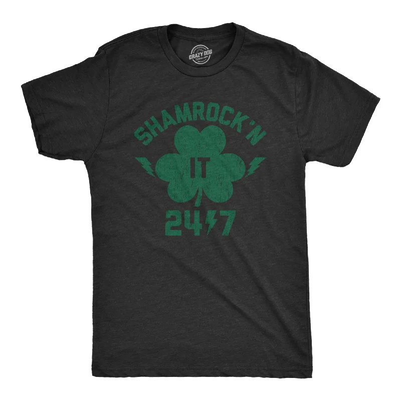 men's shirts with stylish textures-Shamrock'n It 24/7 Men's T Shirt