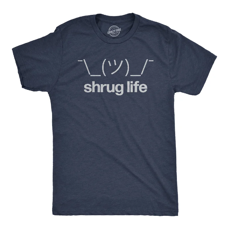 men's retro style shirts-Shrug Life Men's T Shirt