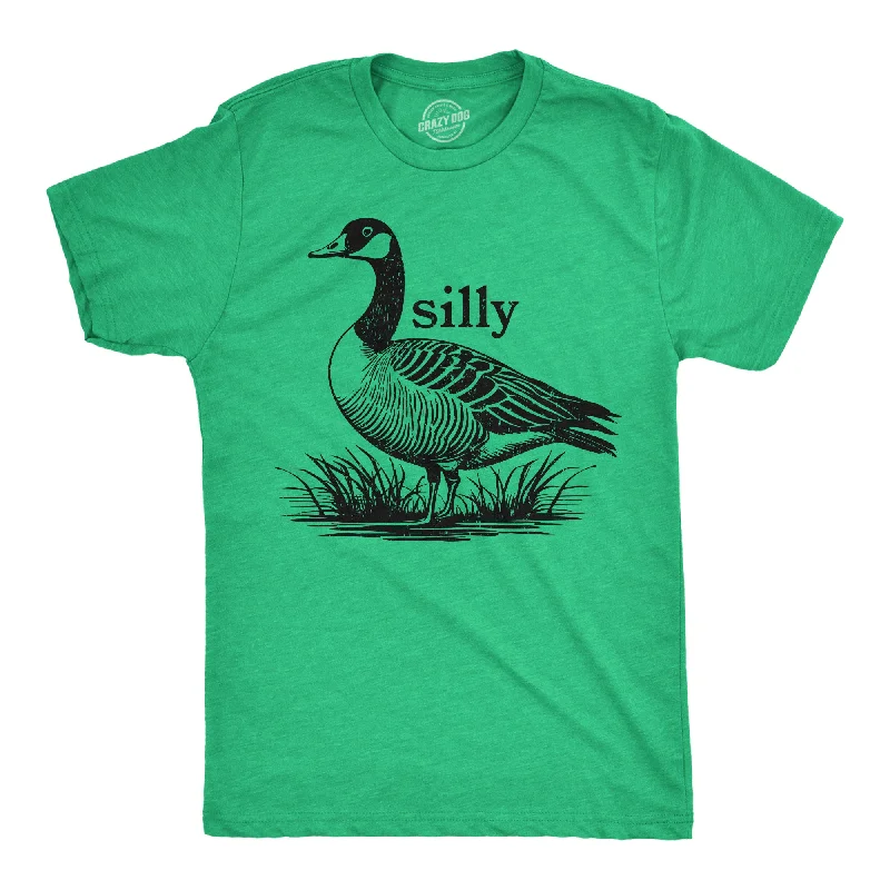 men's shirts with athletic fits for active men-Silly Goose Men's T Shirt